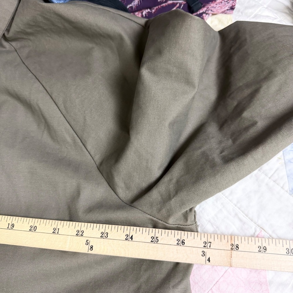 PrAna Mens XXL Khaki Brown Canvas Flannel Lined Full Zip Work Jacket Coat - Picture 10 of 12